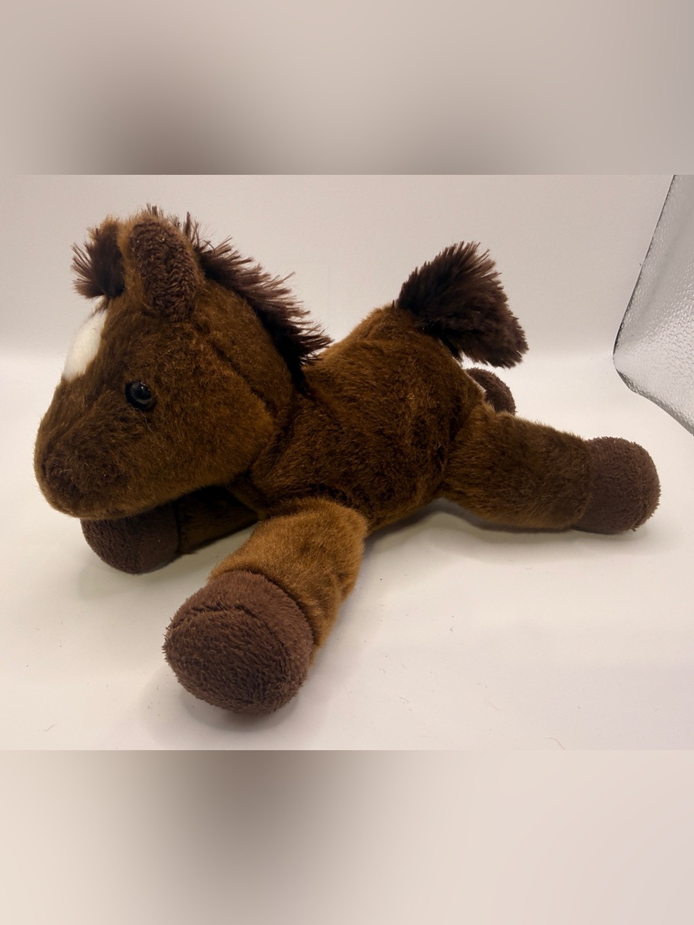 Aurora 8in Mini Flopsies Chestnut Horse Plush - Bean Bag Base